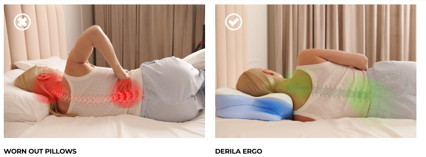 Derila ERGO Memory Foam Pillow Benefits