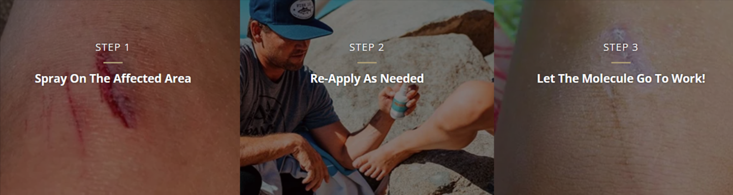 Active Skin Repair Spray uses