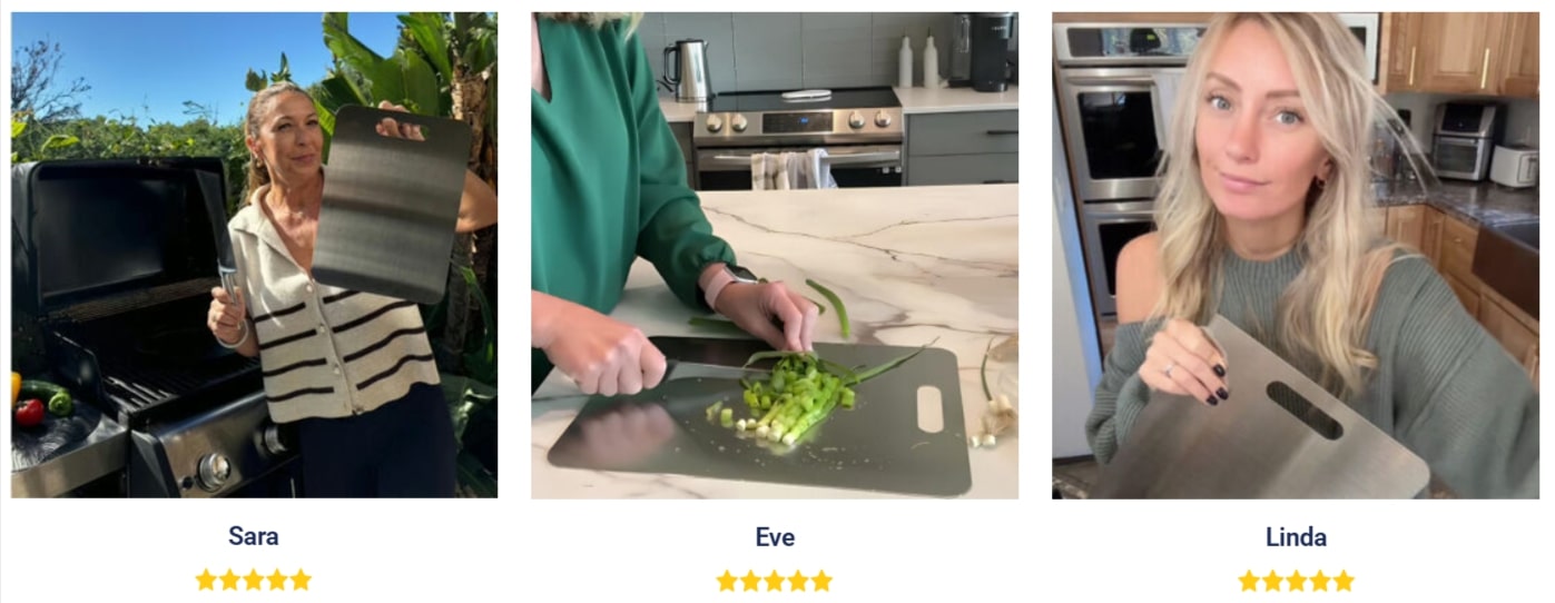 Katori Titanium Cutting Board-Customers